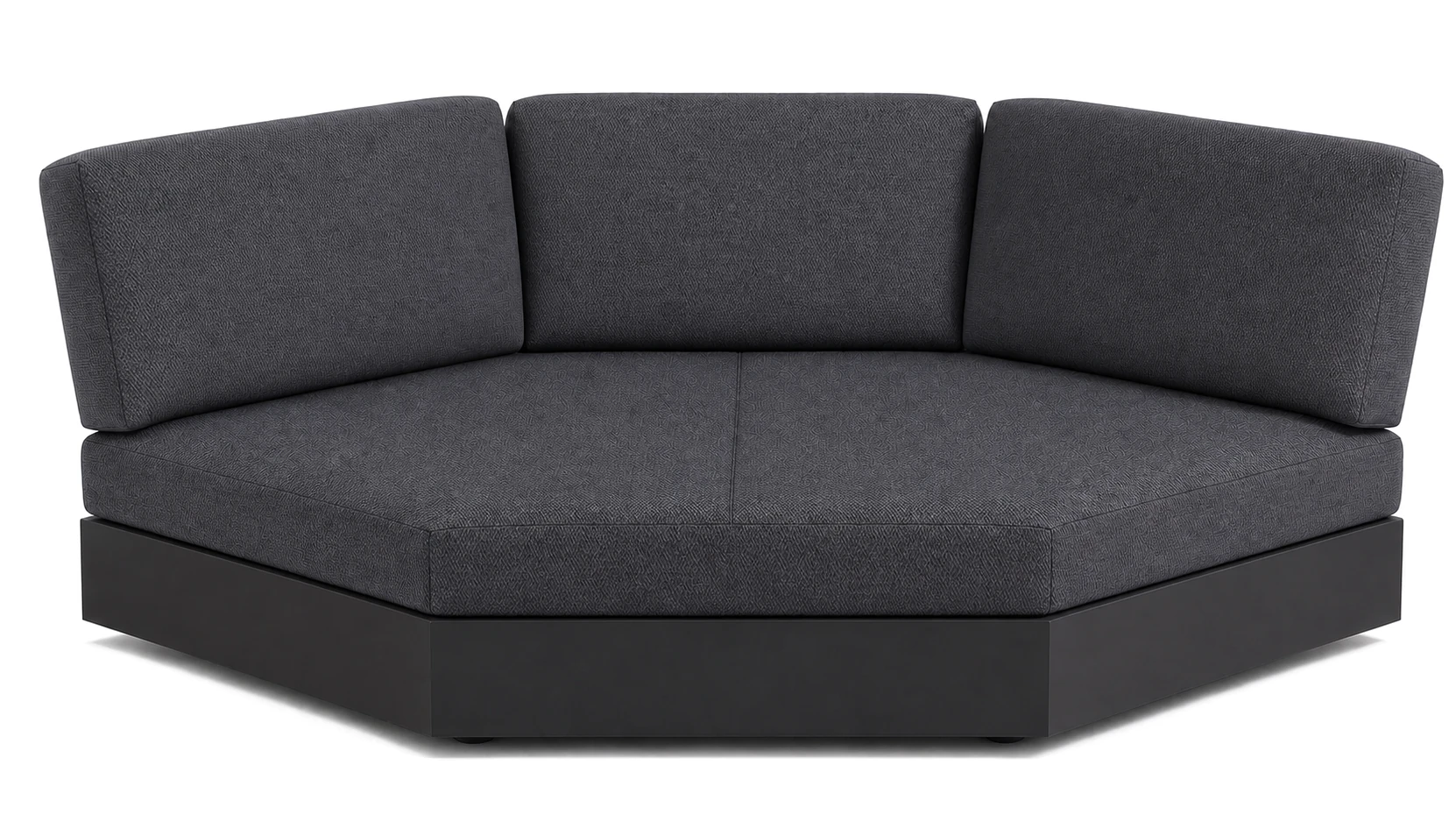 Bari Lounge Ecke grau/Sunbrella® lopi shadow R013