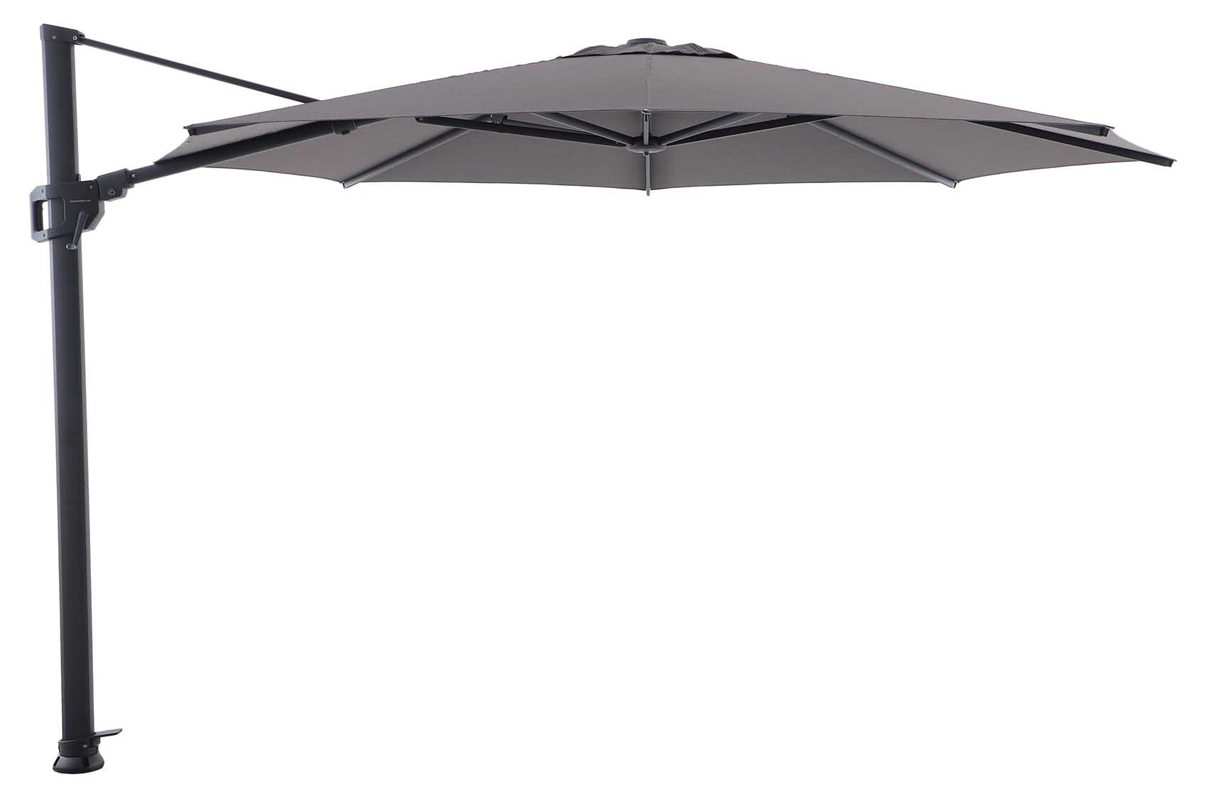 ForeSun Freiarmschirm 350cm rund, eisengrau/darkgrey