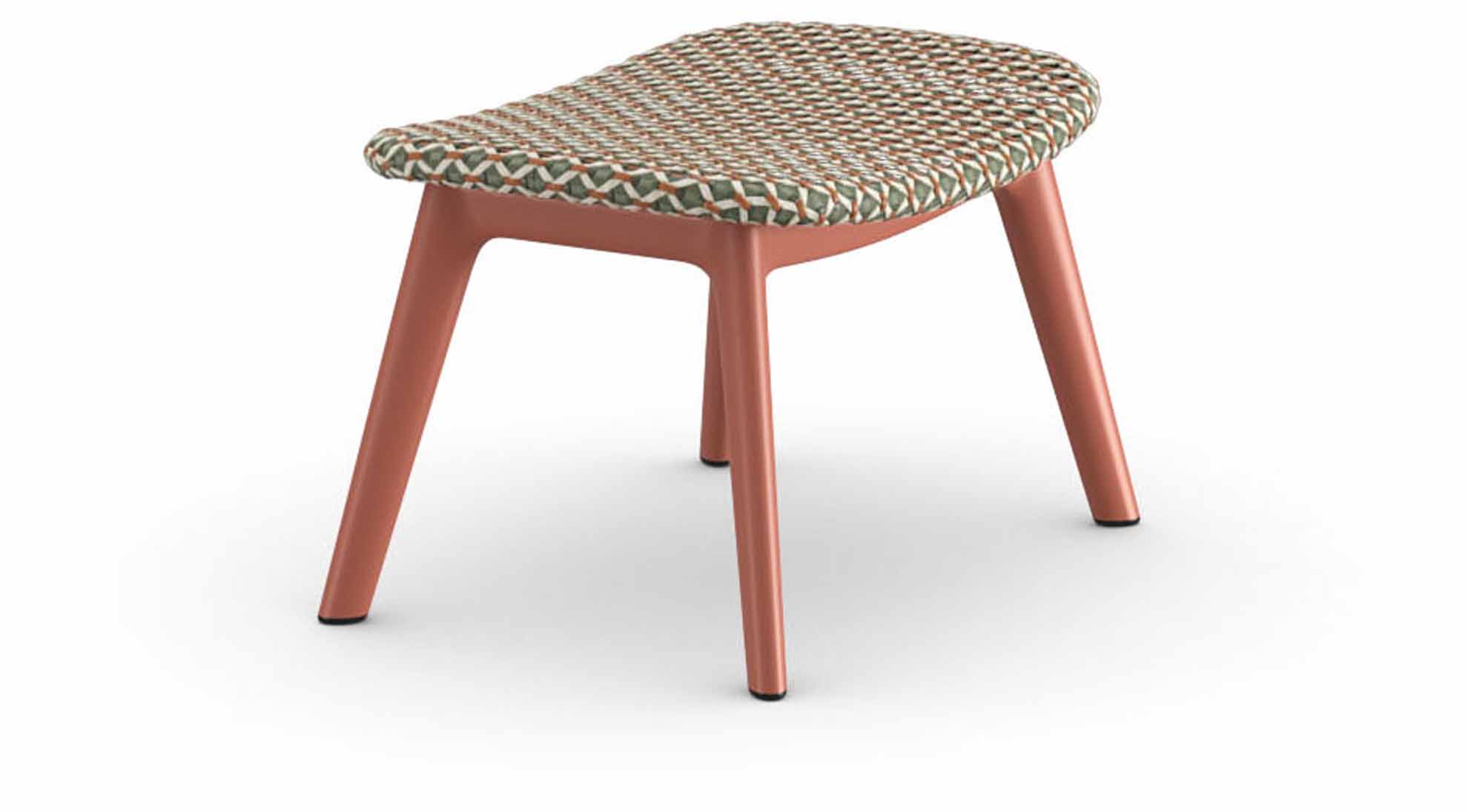 MBRACE Hocker Alu terracotta/chestnut