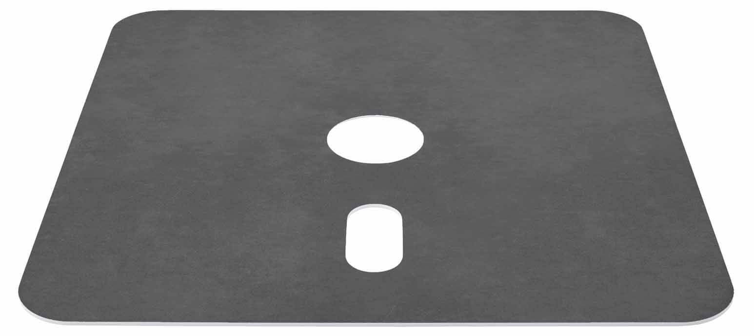 Decorplatte zu Rollensockel M4 180kg, Kunststoff anthrazit