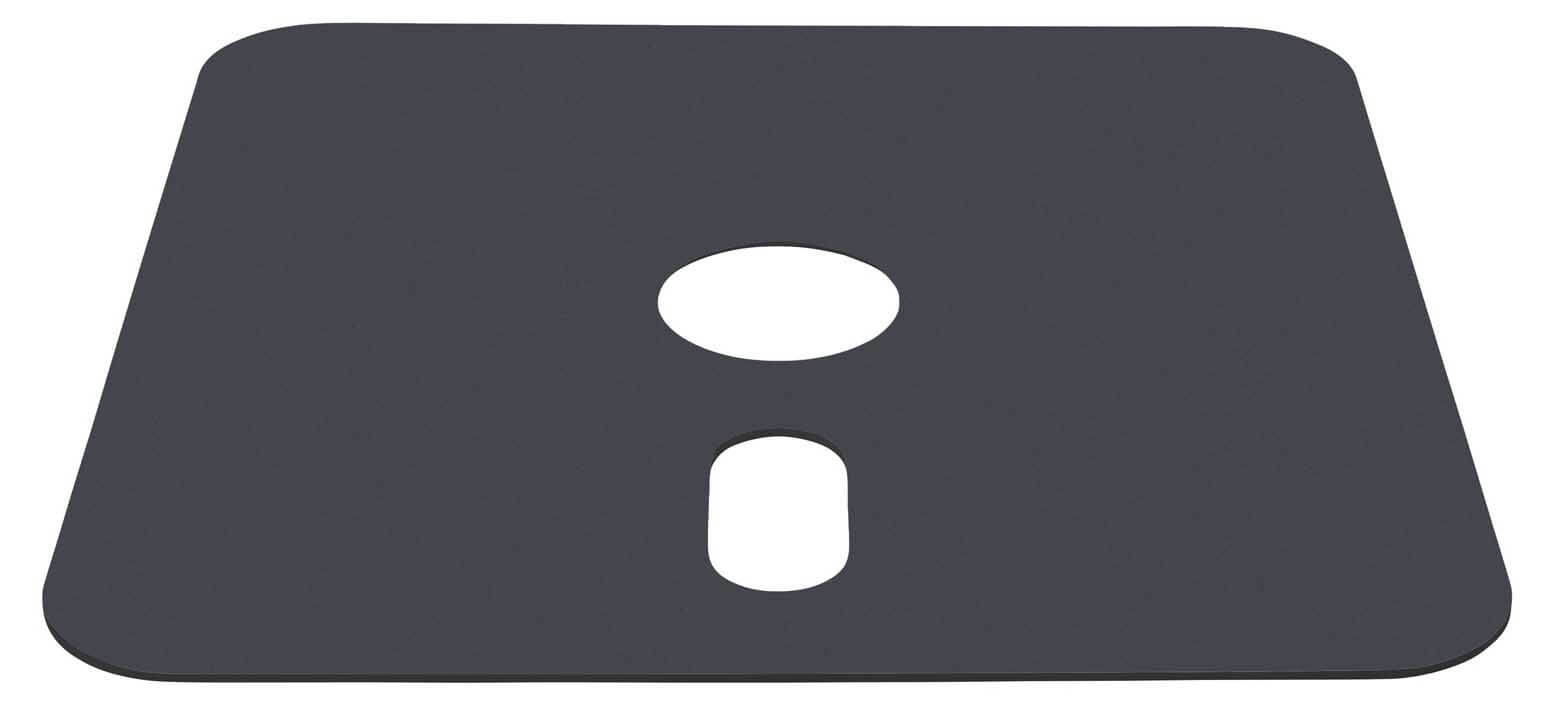 Decorplatte zu Rollensockel M4 120kg, Aluminium Verbund anthrazit RAL 7016