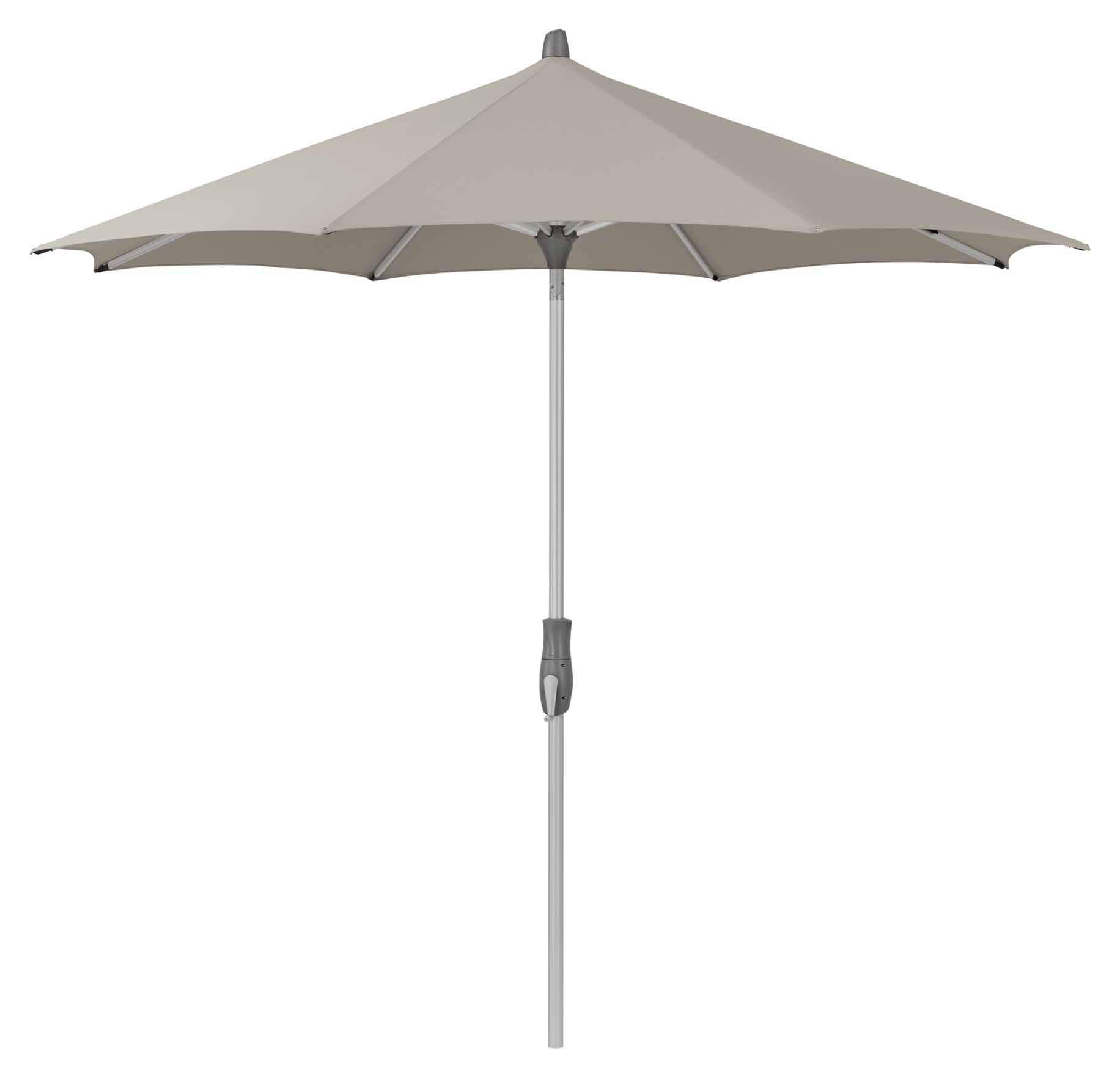 ALU-TWIST easy Sonnenschirm 330cm rund, Stoff 151 light taupe