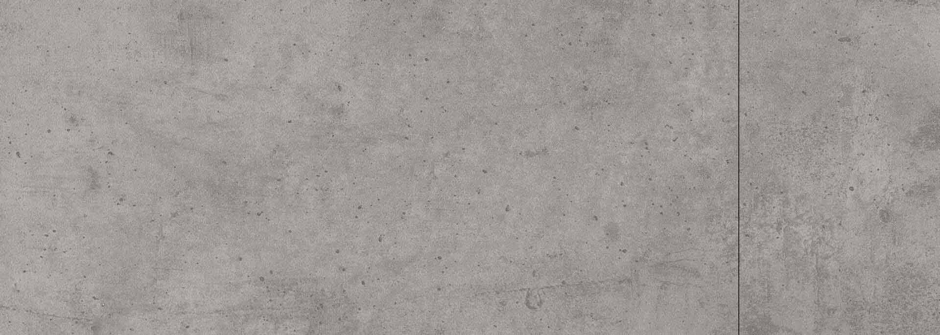 Tischplatte 220/280x100cm rechteckig, HPL zementgrau (10mm)