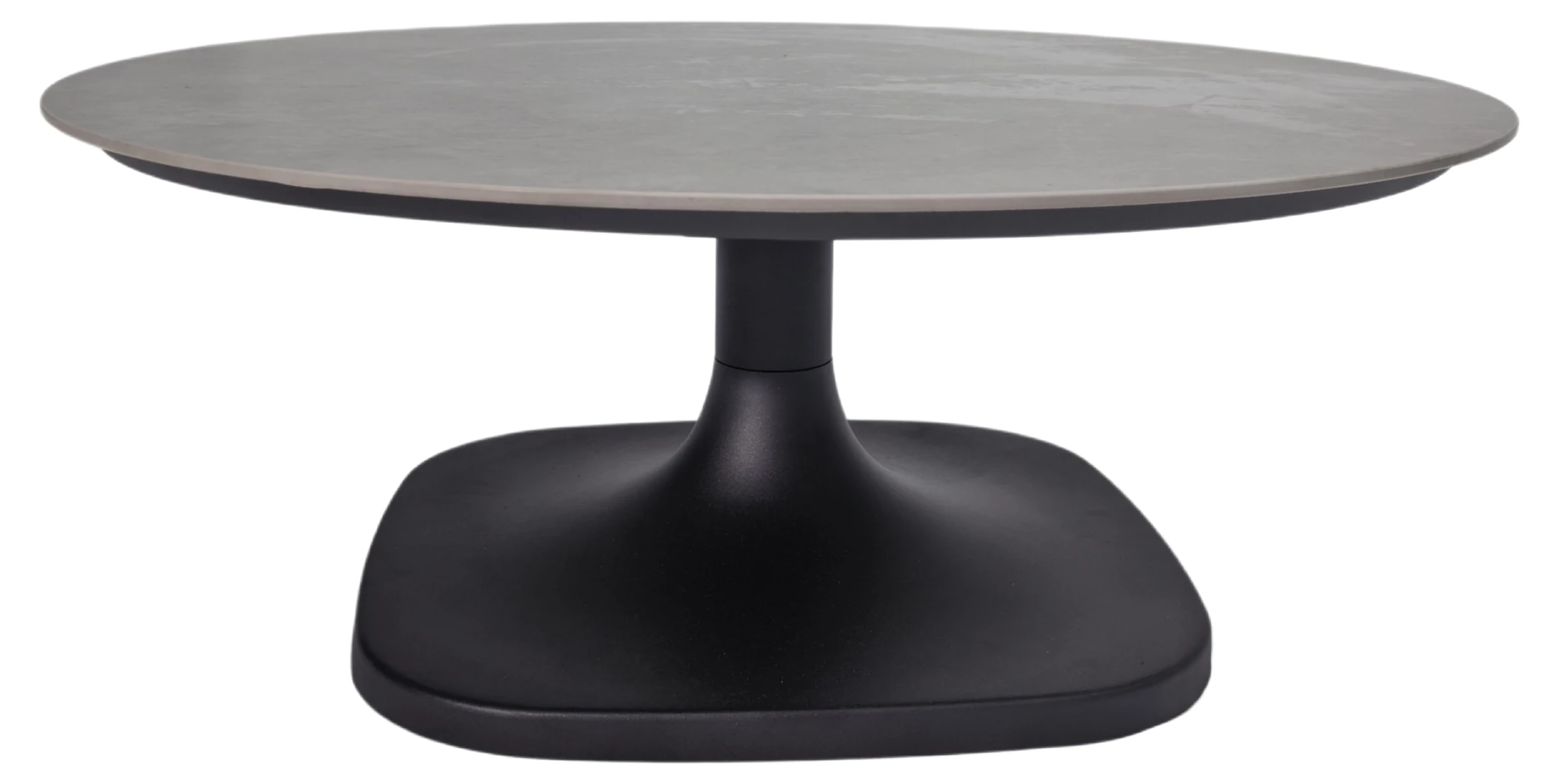 Enzo Kaffeetisch 80cm rund, eisengrau/Keramik verona grey