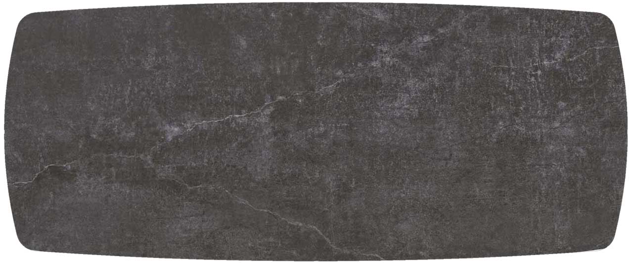 Tischplatte 240x100cm Bootsform, Dekton laos (8mm)