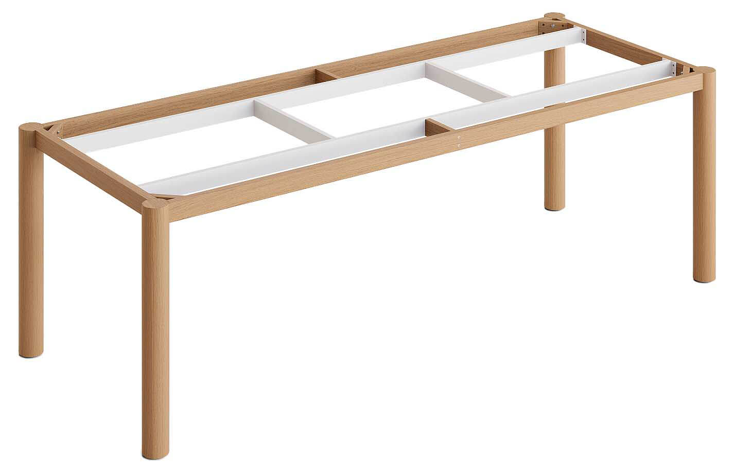 Benoa Tischgestell Teak, für Tischplatten 240x100cm, Bootsform
