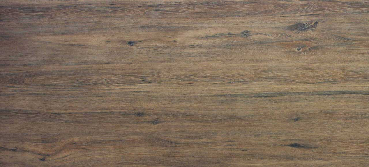 Tischplatte 220x100cm rechteckig, Keramik eiche dunkel (6mm)