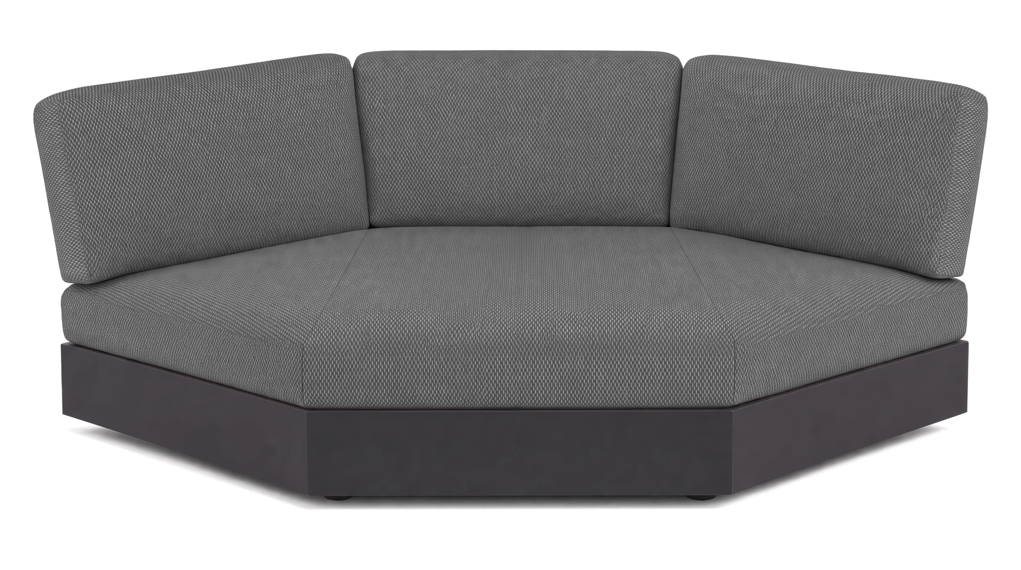 Bari Lounge Ecke grau/Sunbrella® lopi shadow R013