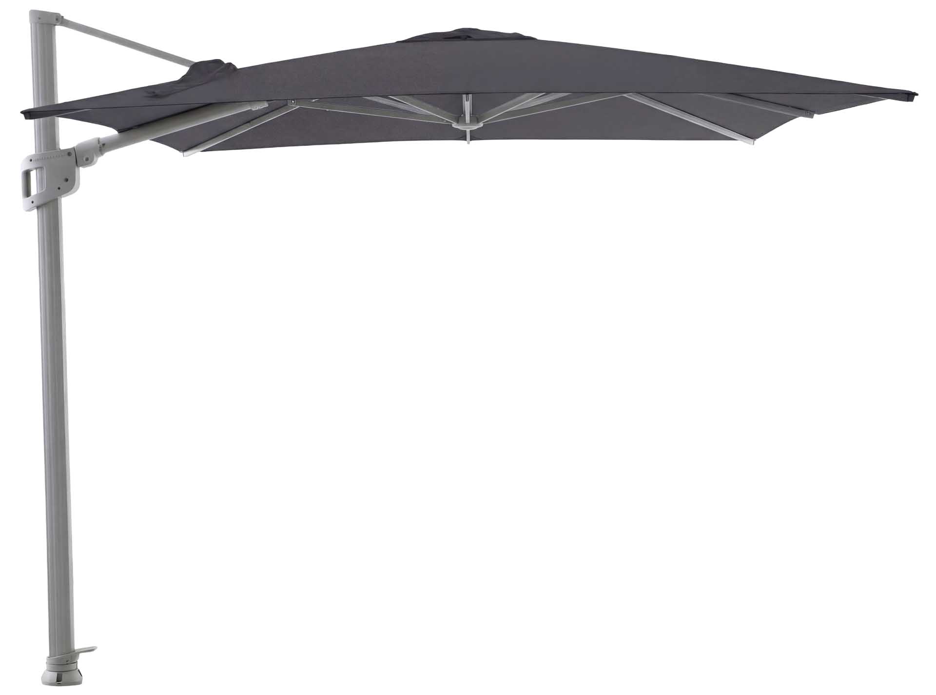 Solara Luxe Freiarmschirm 300x300cm, dune/basalt