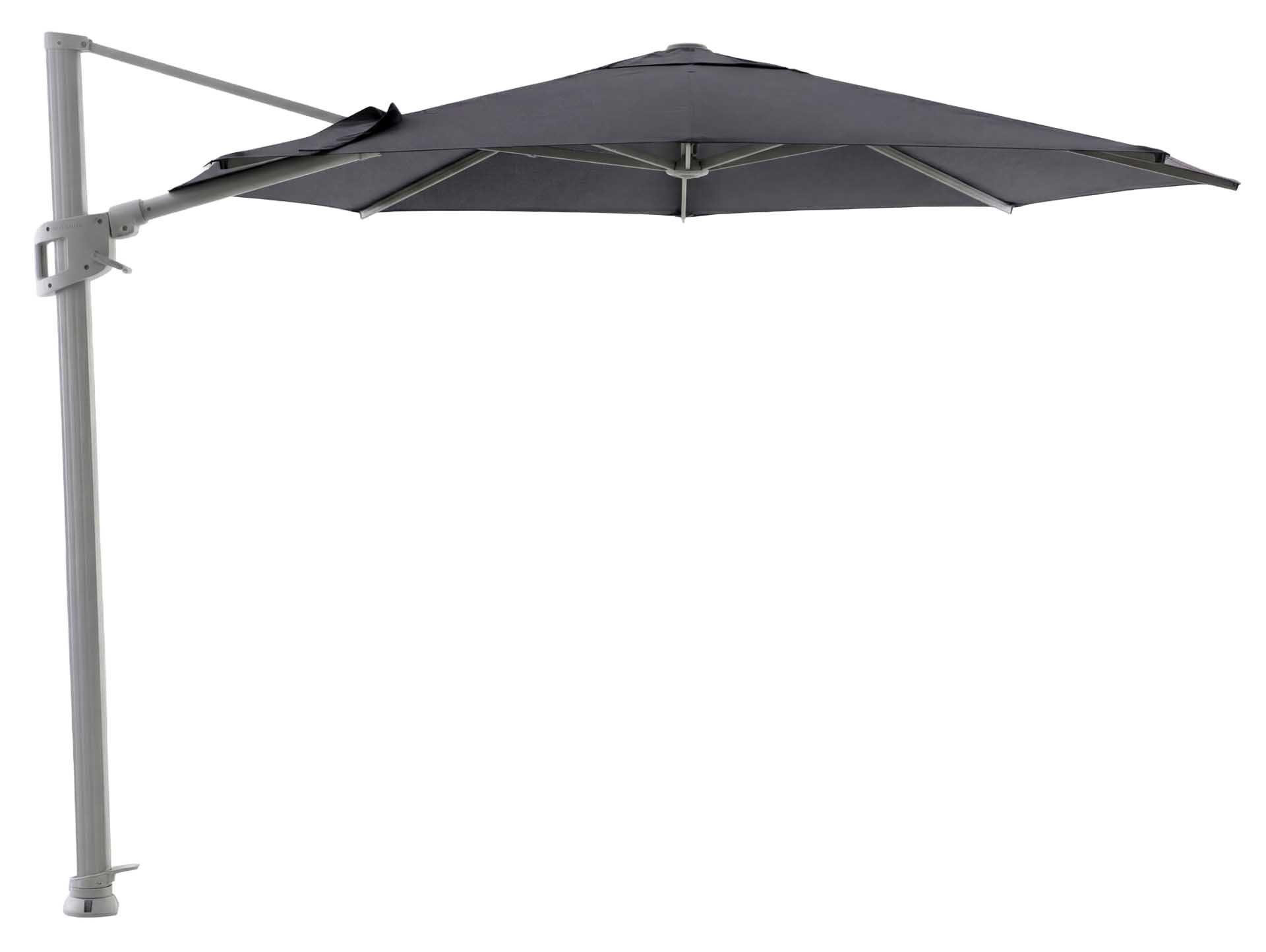 Solara Luxe Freiarmschirm 350cm rund, dune/basalt