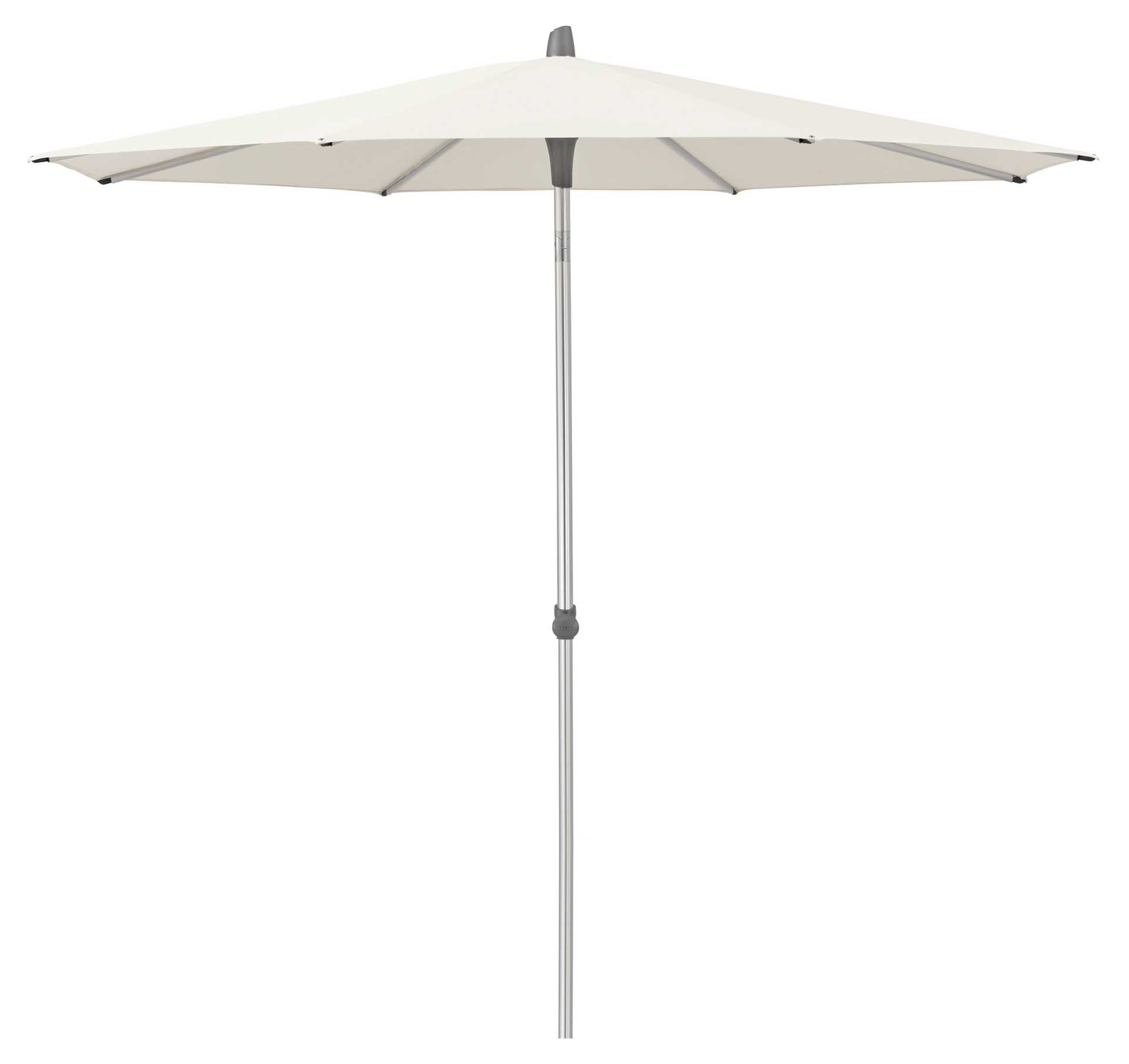 ALU-SMART easy Sonnenschirm 200cm rund, Stoff 156 pale grey