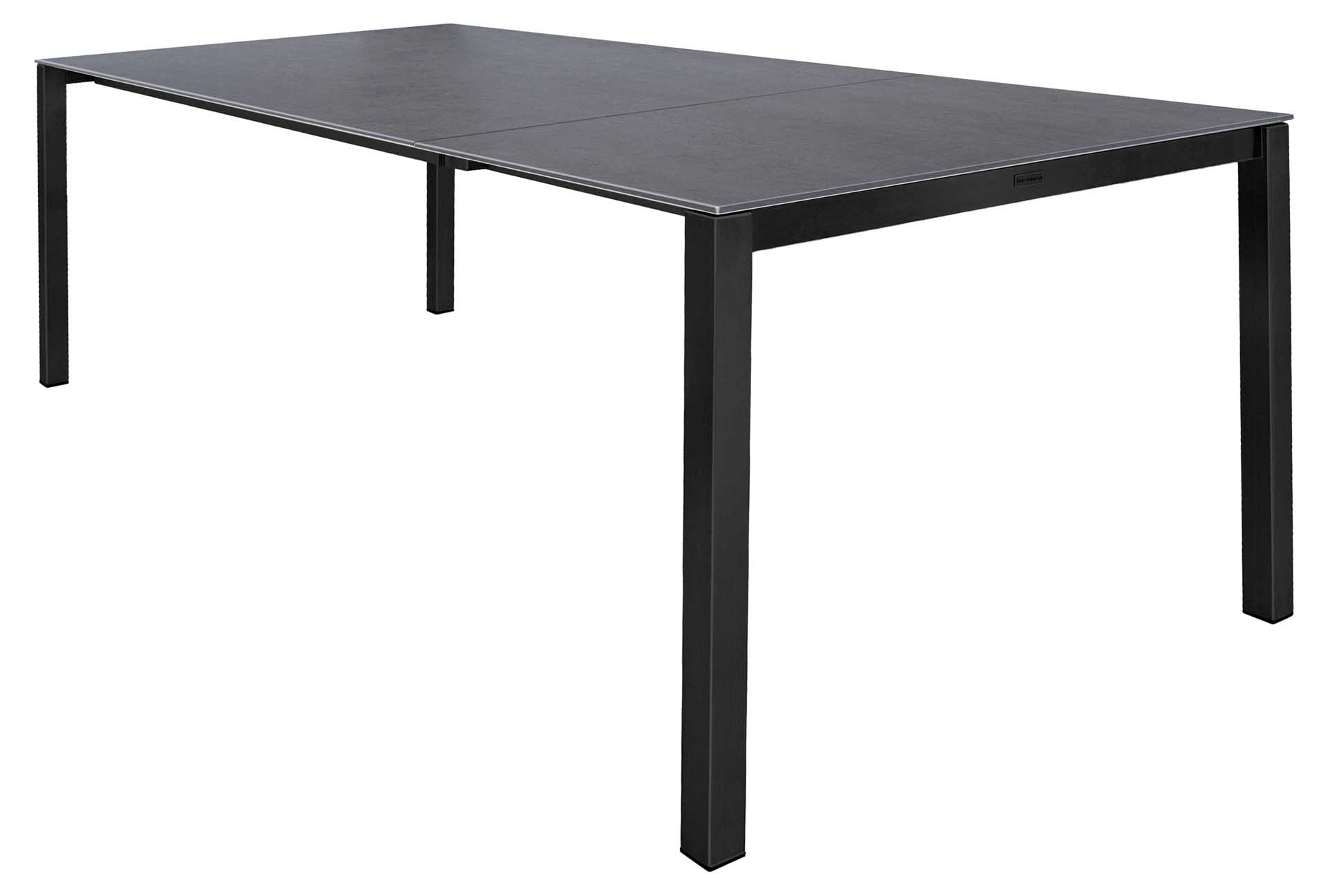 Garda Ausziehtisch 160/220x90cm, Edelstahl eisengrau/Keramik vulcano grigio