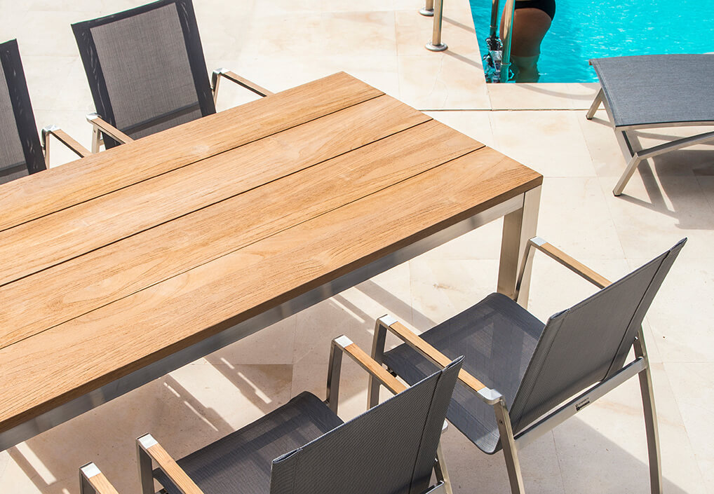 Gartentische Edelstahl