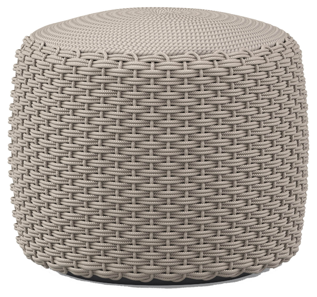 Pouff Cylinder Ø 50cm, Höhe 40cm, sand