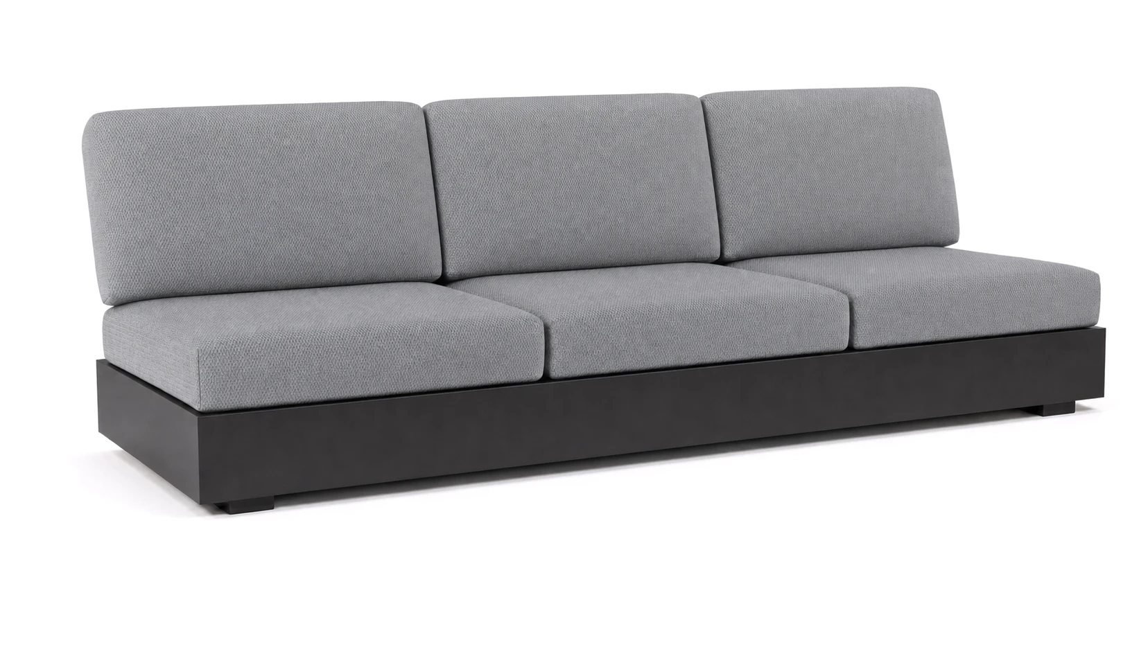 Bari 3-Sitzer Lounge Sofa grau/Sunbrella® lopi ash R043