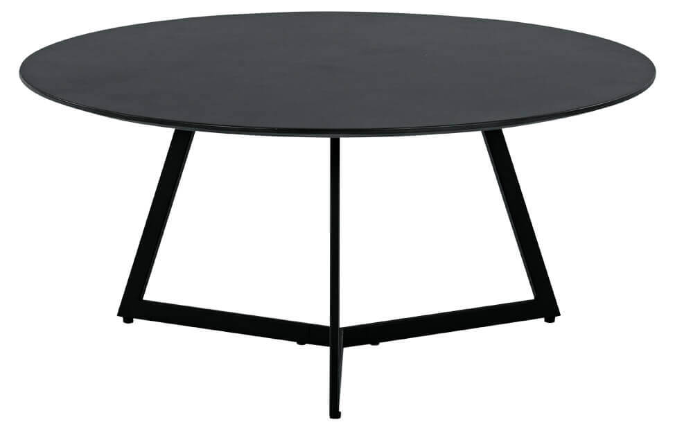 Ocean Kaffeetisch Ø 65cm schwarz, Höhe 31cm