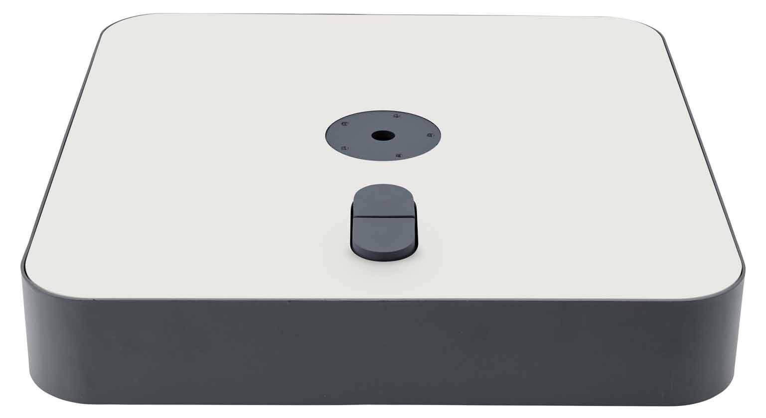 Rollensockel M4 120kg anthrazit mit Gewichteset & Dekorplatte Alu-Verbund grauweiß