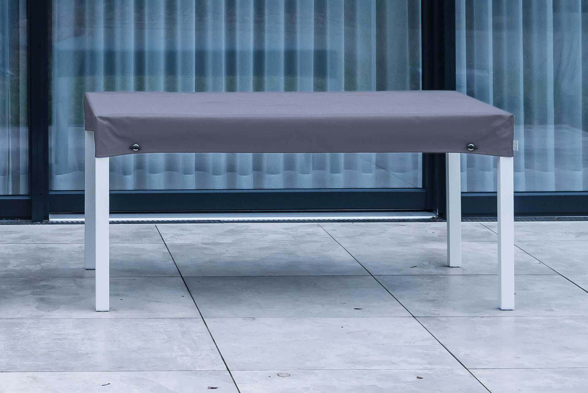 Schutzhülle Tischplatte 180x95cm eckig mit Bindeband, Silk Gewebe | 20 | Silk Gewebe
