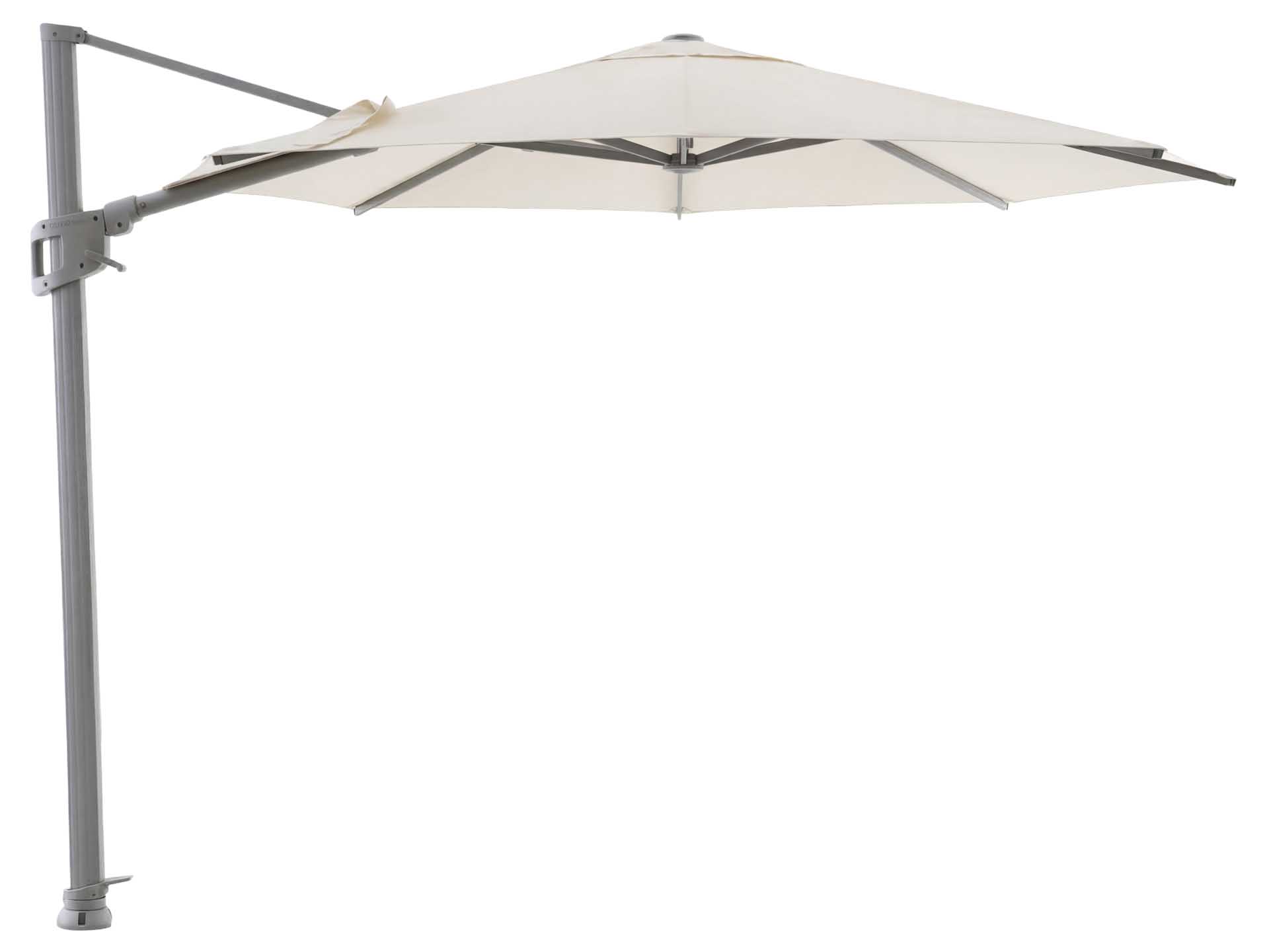 Solara Luxe Freiarmschirm 350cm rund, dune/canvas