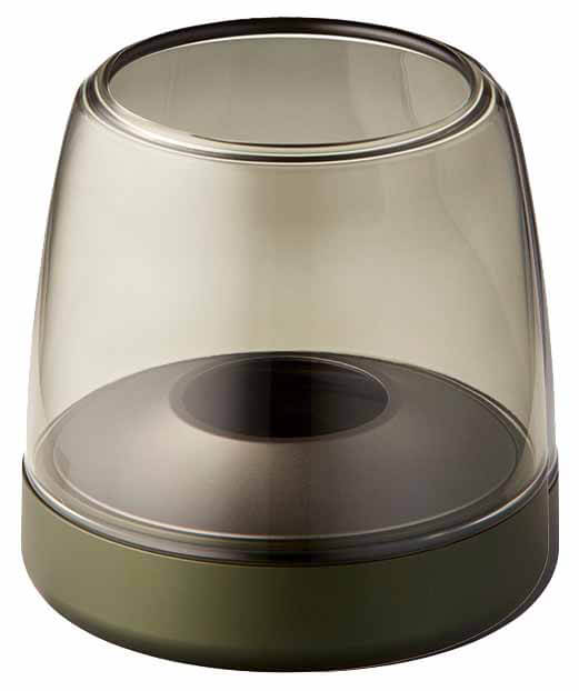 GLOW 10 Windlicht. Farbe: green (LED Kerze separat erhältlich)