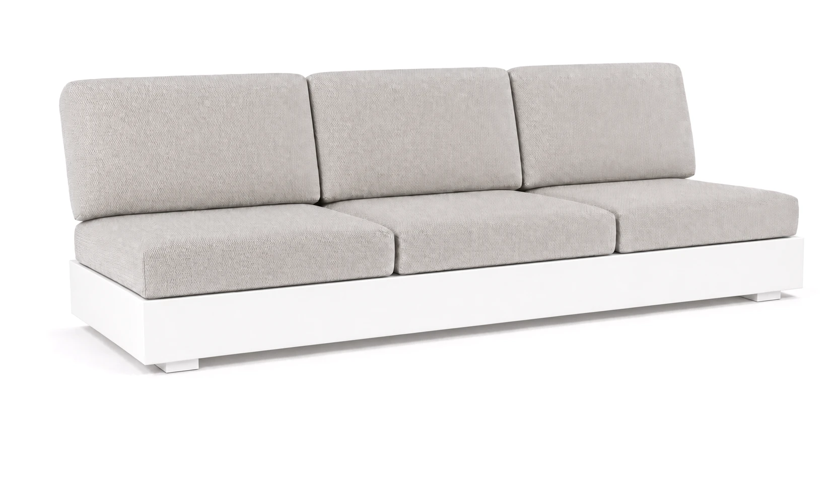 Bari 3-Sitzer Lounge Sofa weiß/Sunbrella® lopi marble R018
