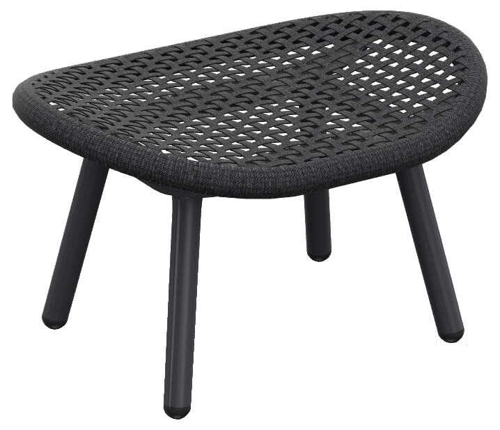 Skate Lounge Hocker, eisengrau/charcoal, open weaving