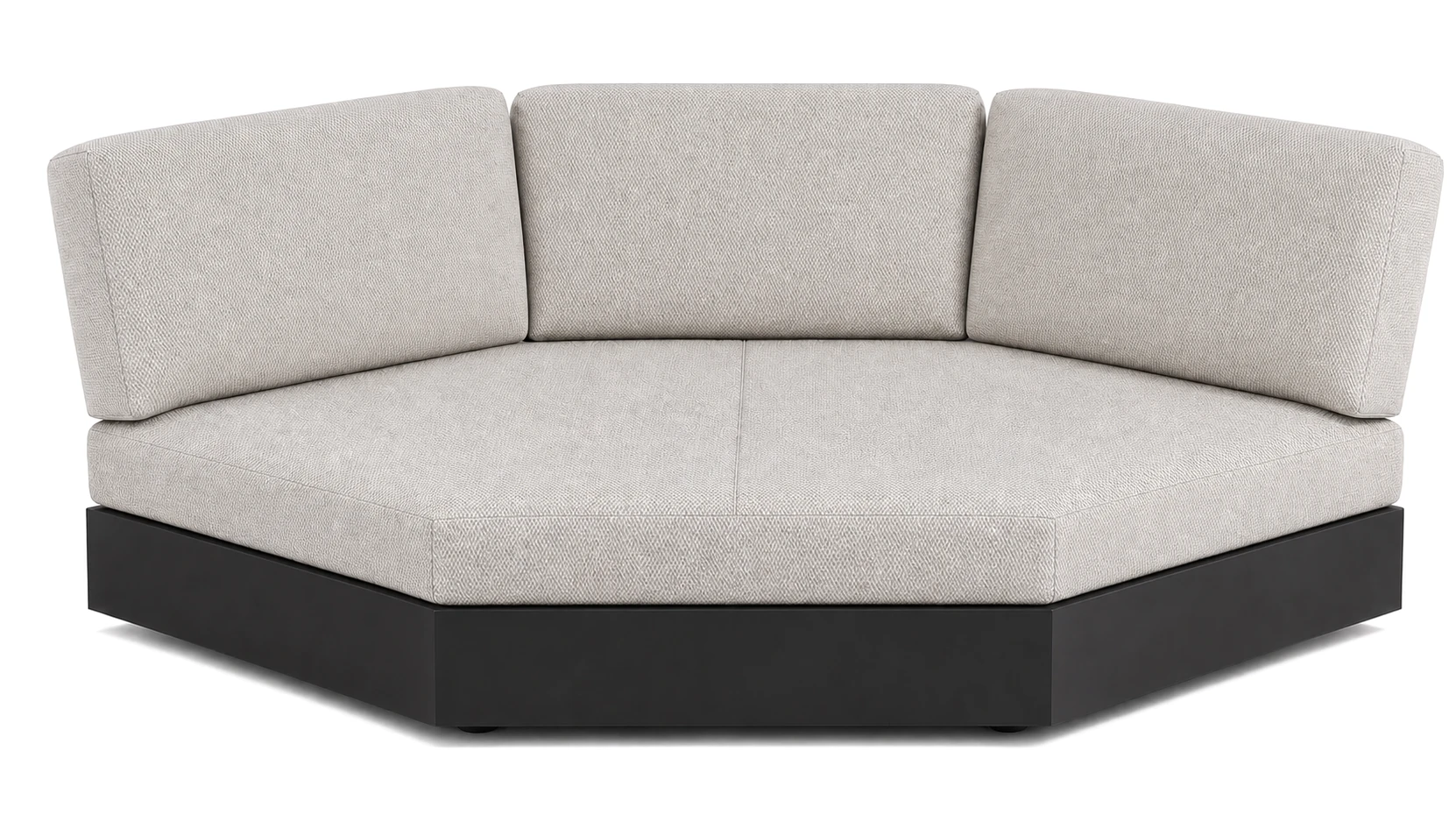 Bari Lounge Ecke grau/Sunbrella® lopi marble R018