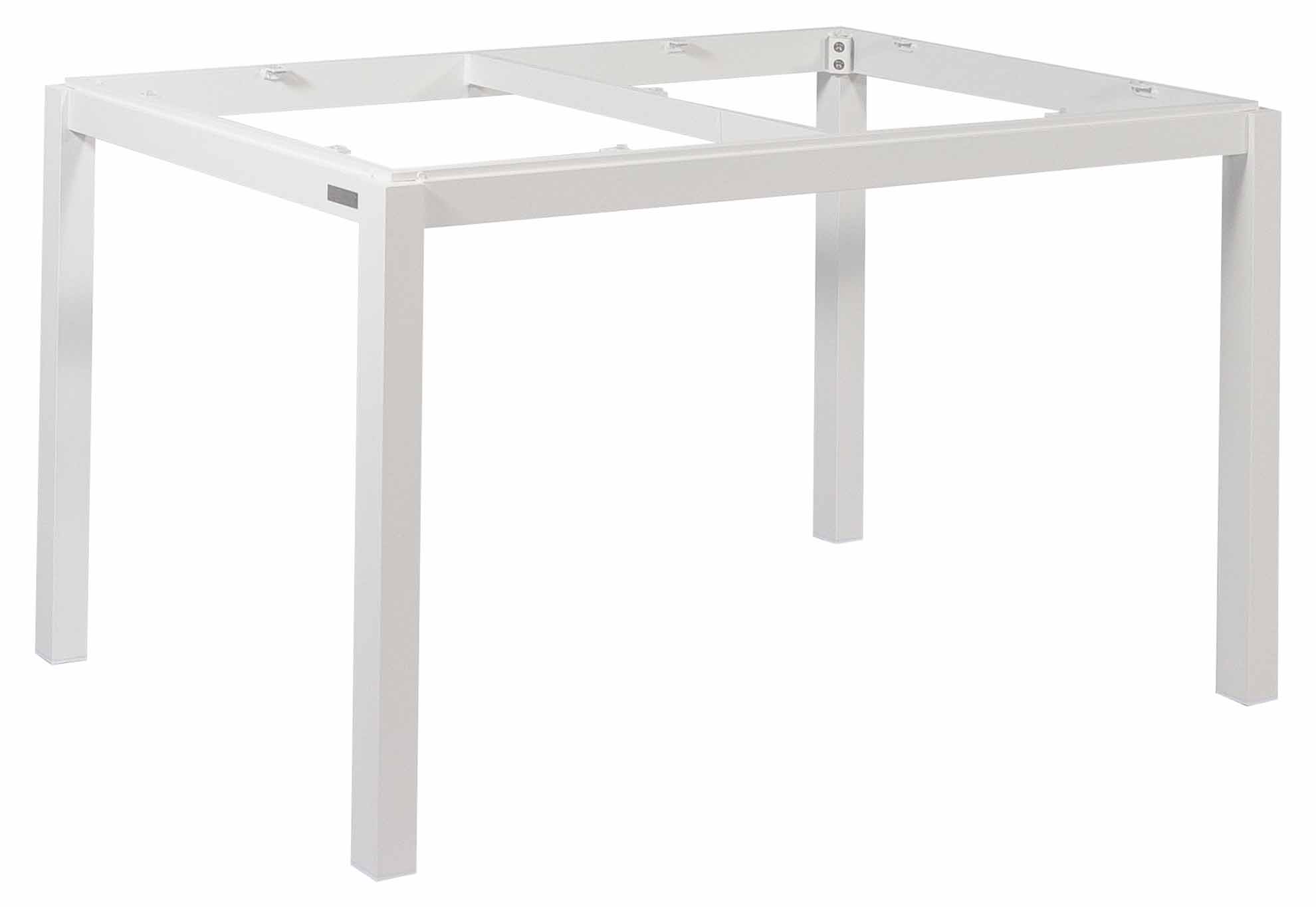 Lugo Tischgestell 130x80cm rechteckig, weiß