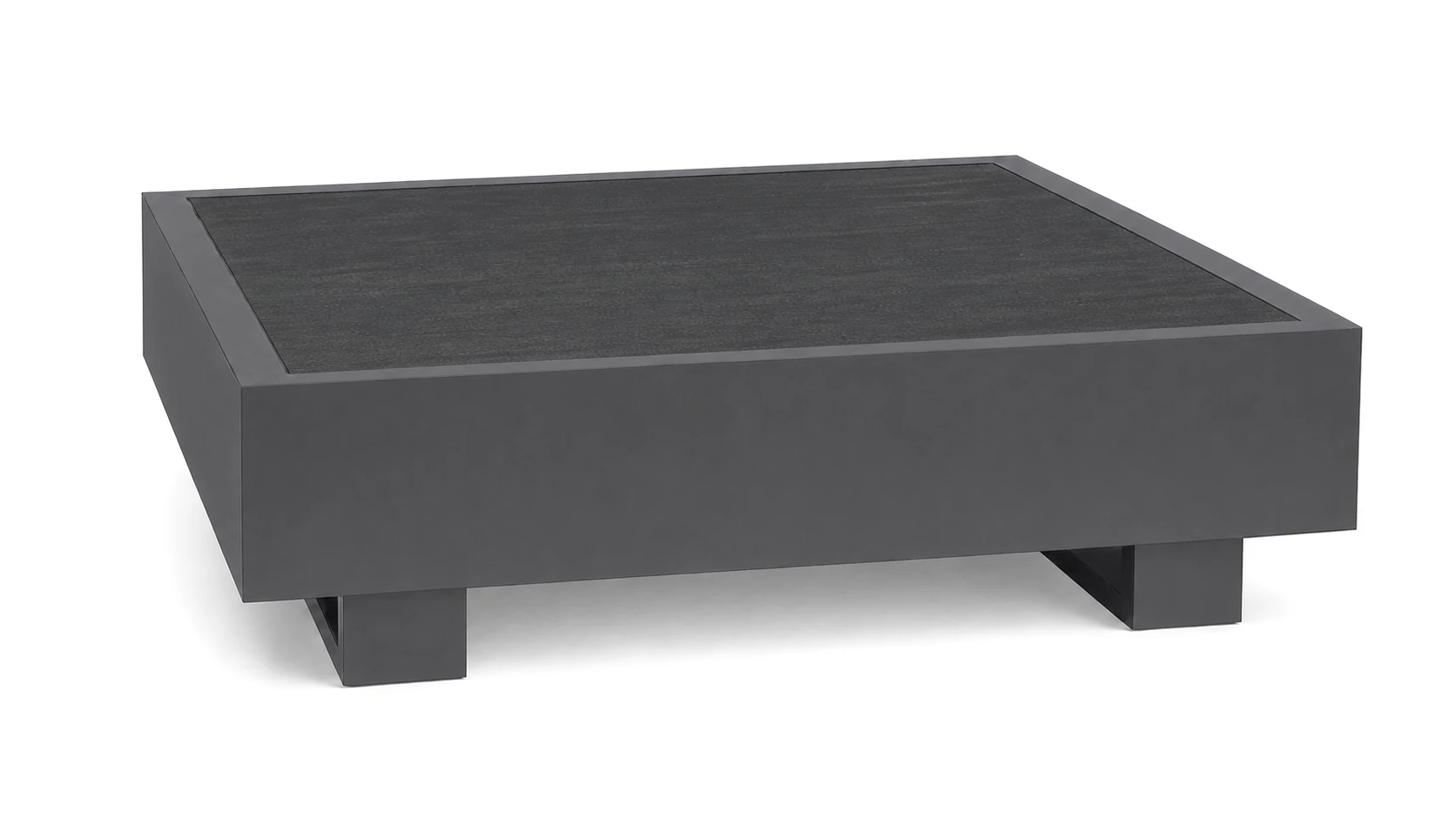 Bari Lounge Kaffeetisch 90x90cm, grau/Dekton bromo