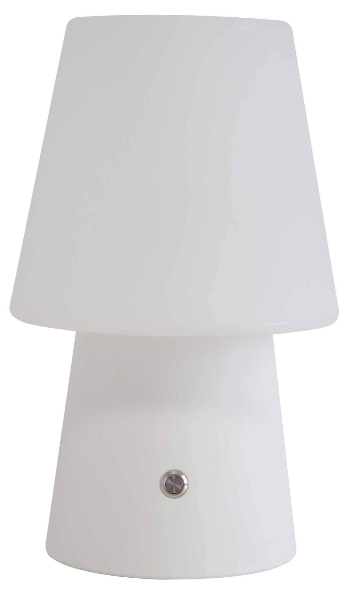 No. 1 LED Leuchte mit RGB Farbwechsel. Höhe 30cm, weiß, mit Fernbedienung