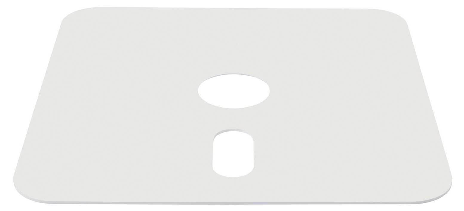 Decorplatte zu Rollensockel M4 120kg, Aluminium Verbund