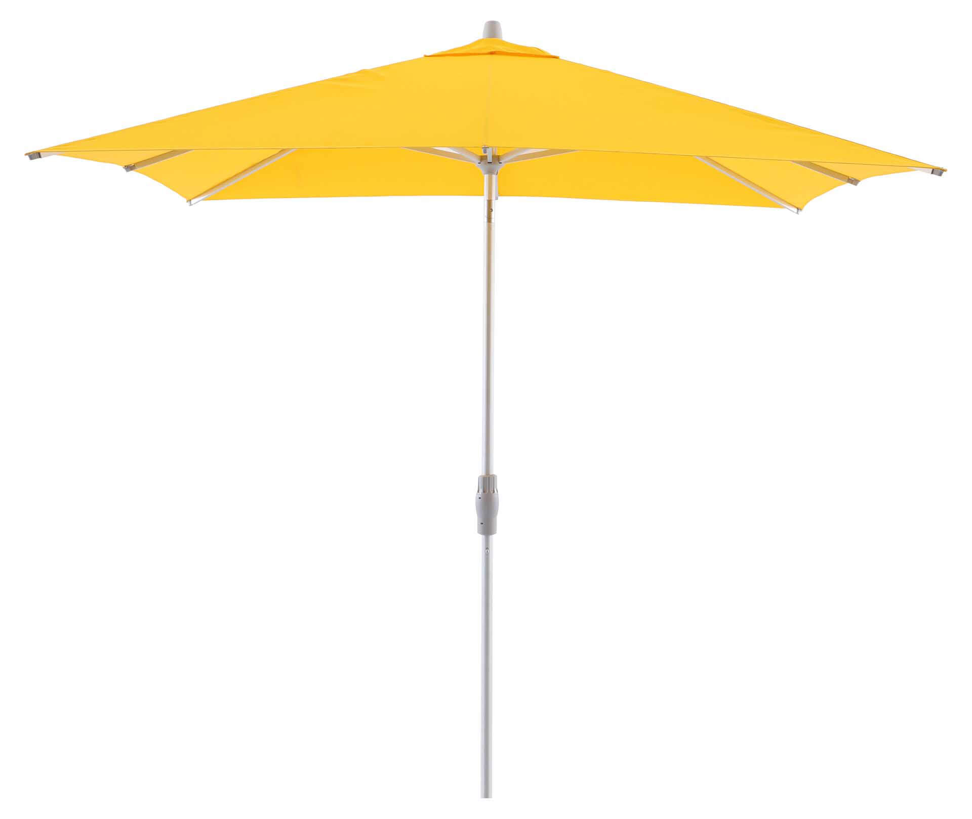 Comfort Uno Select V1 Sonnenschirm 250x250cm, eloxiert/lemon