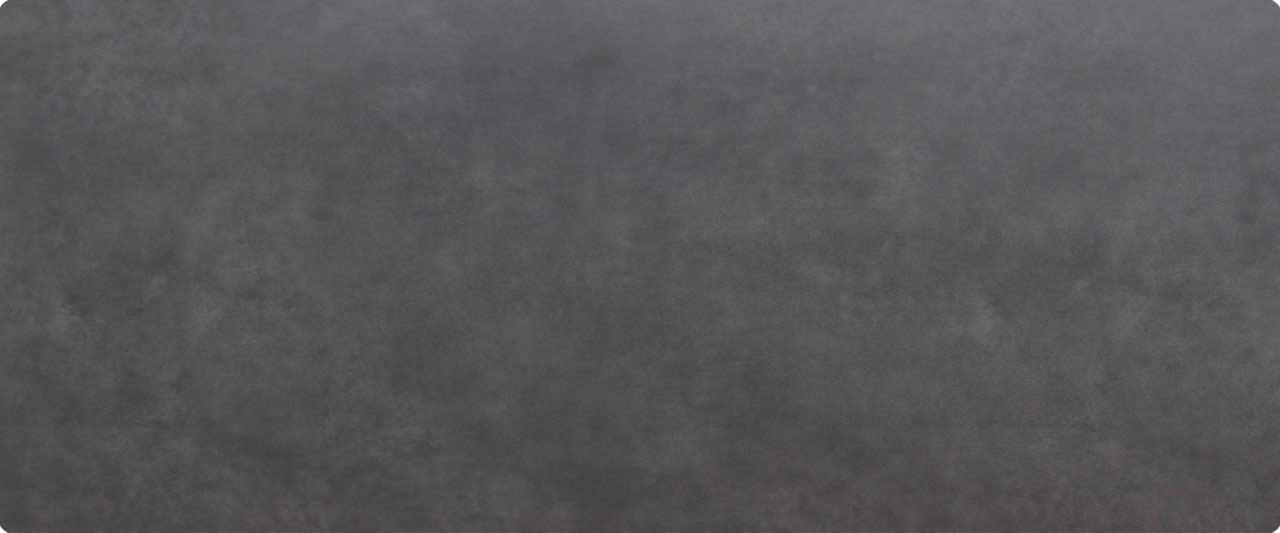 Tischplatte 240x100cm Ecken abgerundet (Radius R50), Keramik zement dunkel (6mm)