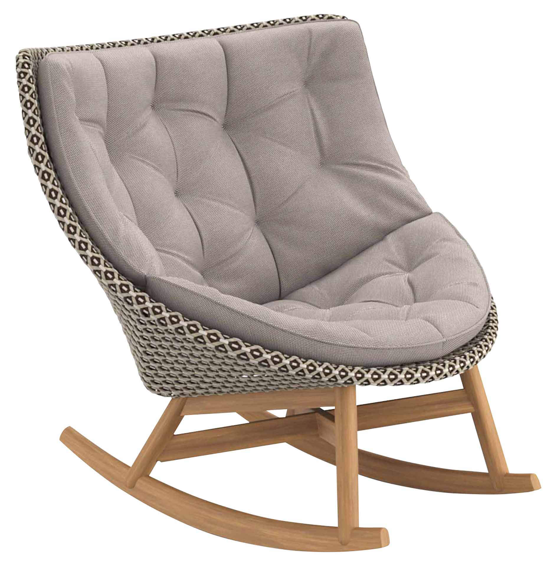 Set MBRACE Schaukelstuhl Teak/pepper, Auflage 472 natura taupe