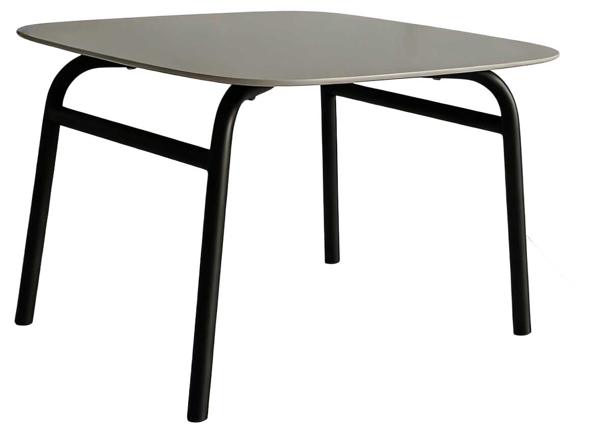 Luna Kaffeetisch 60x60cm eisengrau/Keramik Verona grey