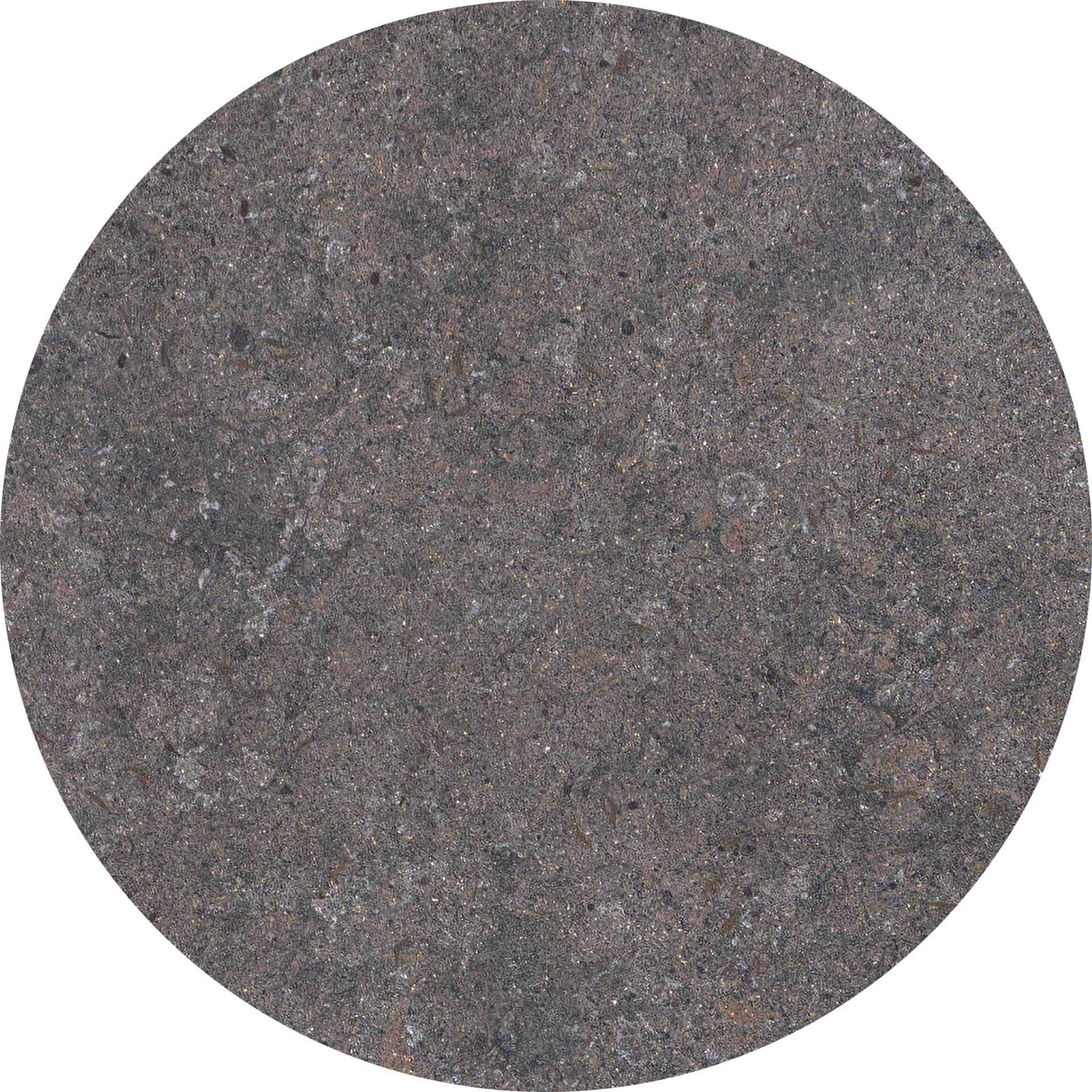 Tischplatte 144cm rund, Dekton pietra grafite (12mm), schräge Kante