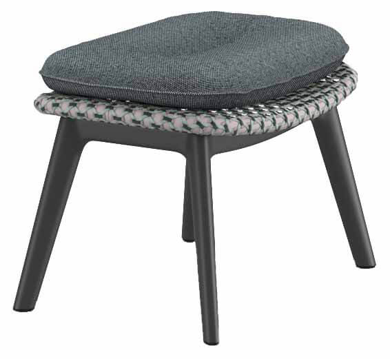 Set MBRACE Hocker nori/baltic, Kissen 664 twist dark turquoise