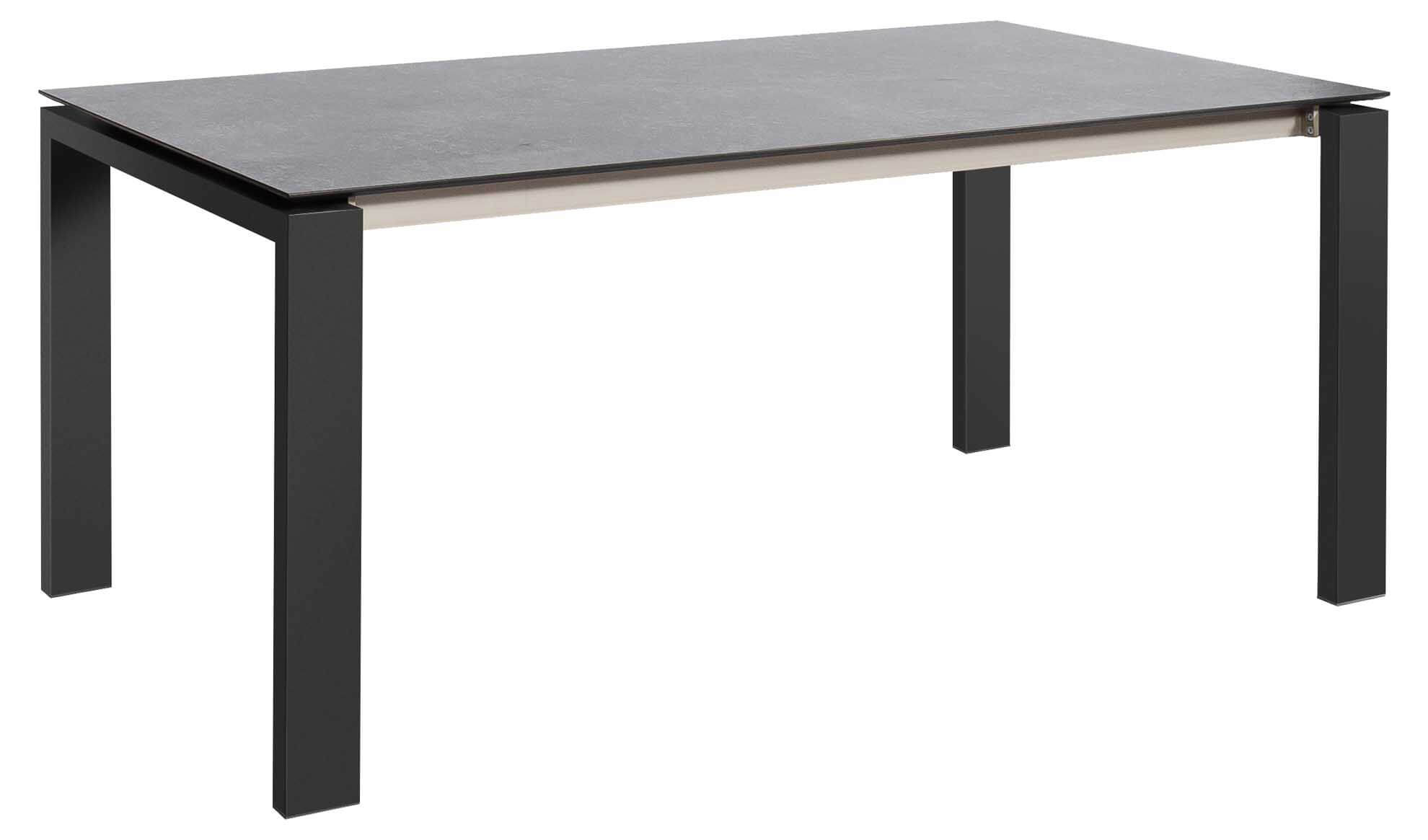 Bologna Ausziehtisch 220/320x95cm, eisengrau/HPL titanium