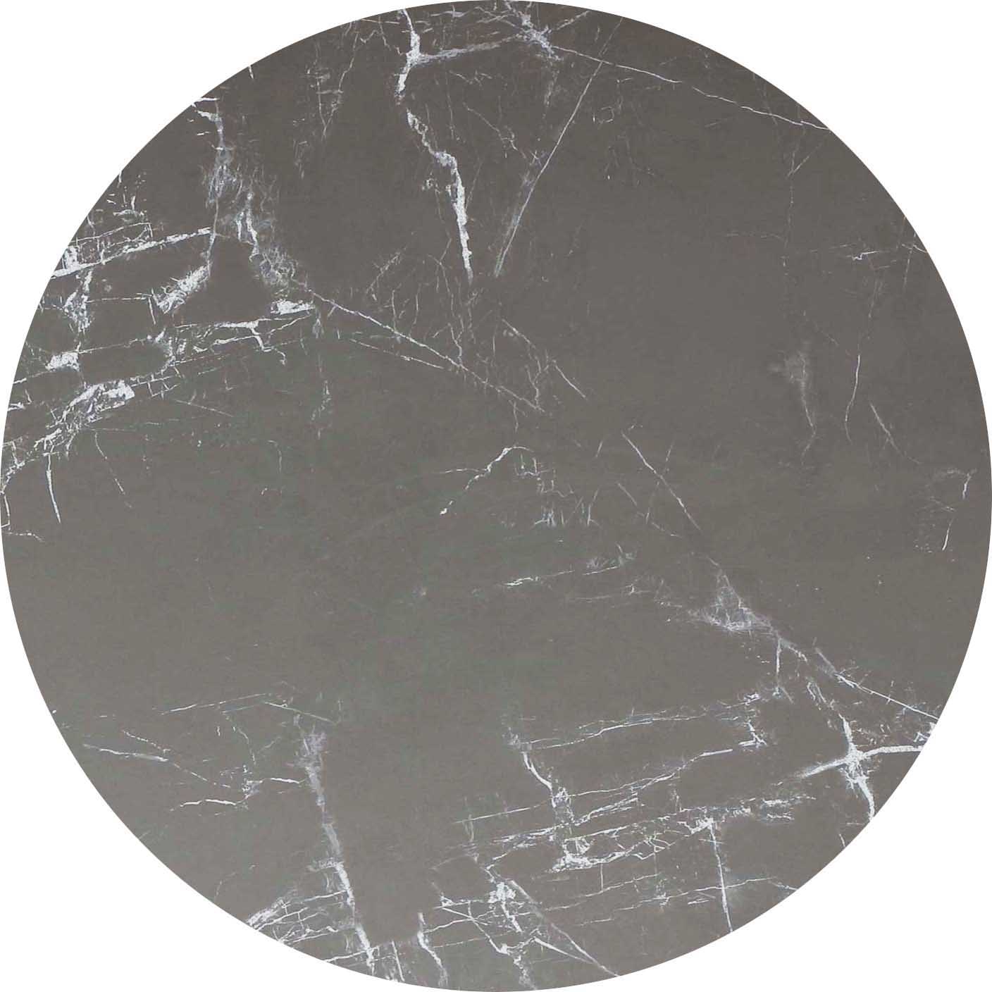 Tischplatte 150cm rund, Keramik grey marble (6mm + 1mm)