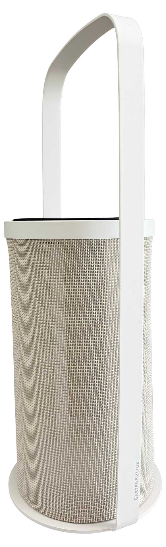 Luna Solar-Leuchte 25cm ø, 61cm hoch, weiß