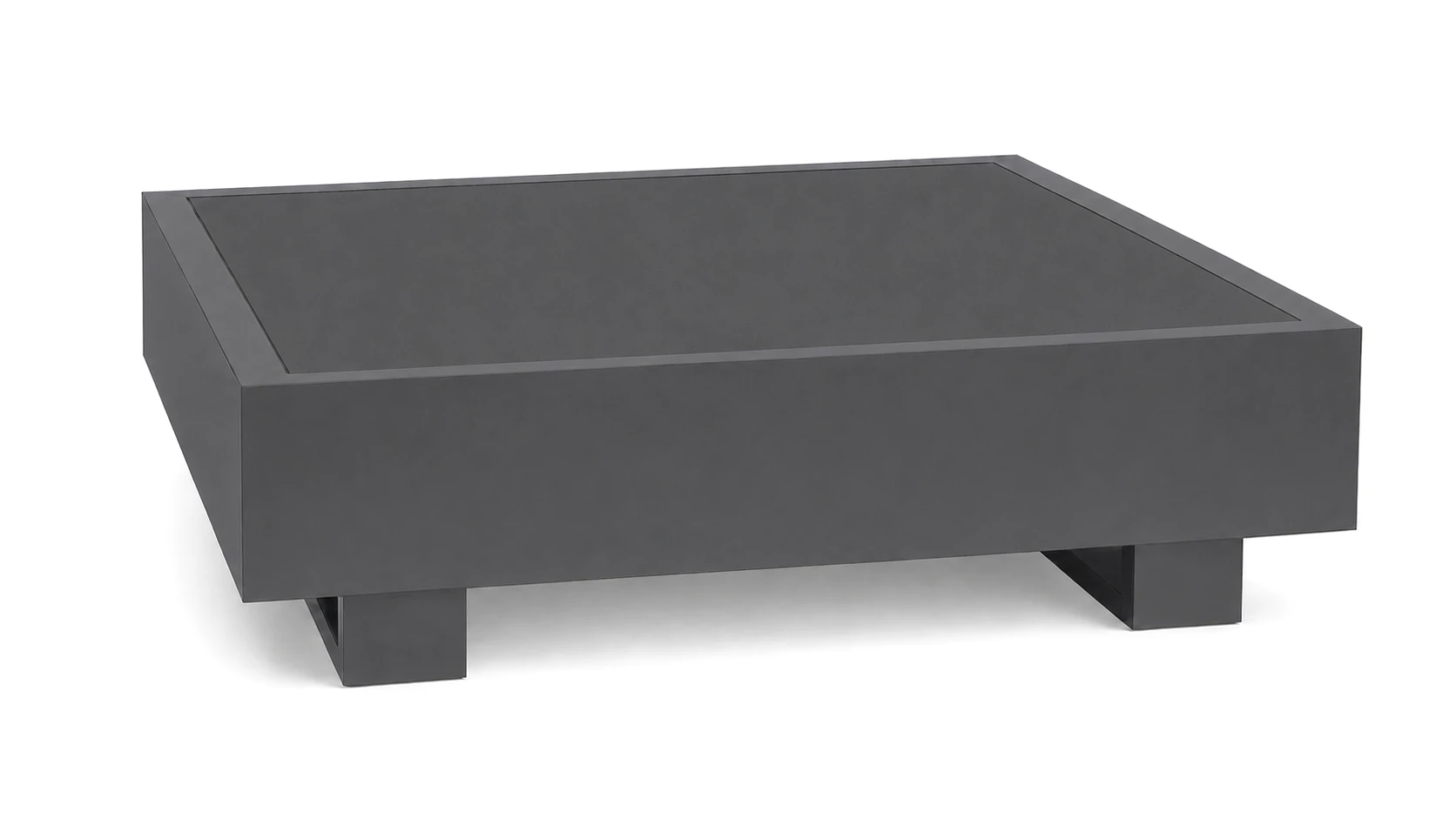 Bari Lounge Kaffeetisch 90x90cm, grau/Dekton eter