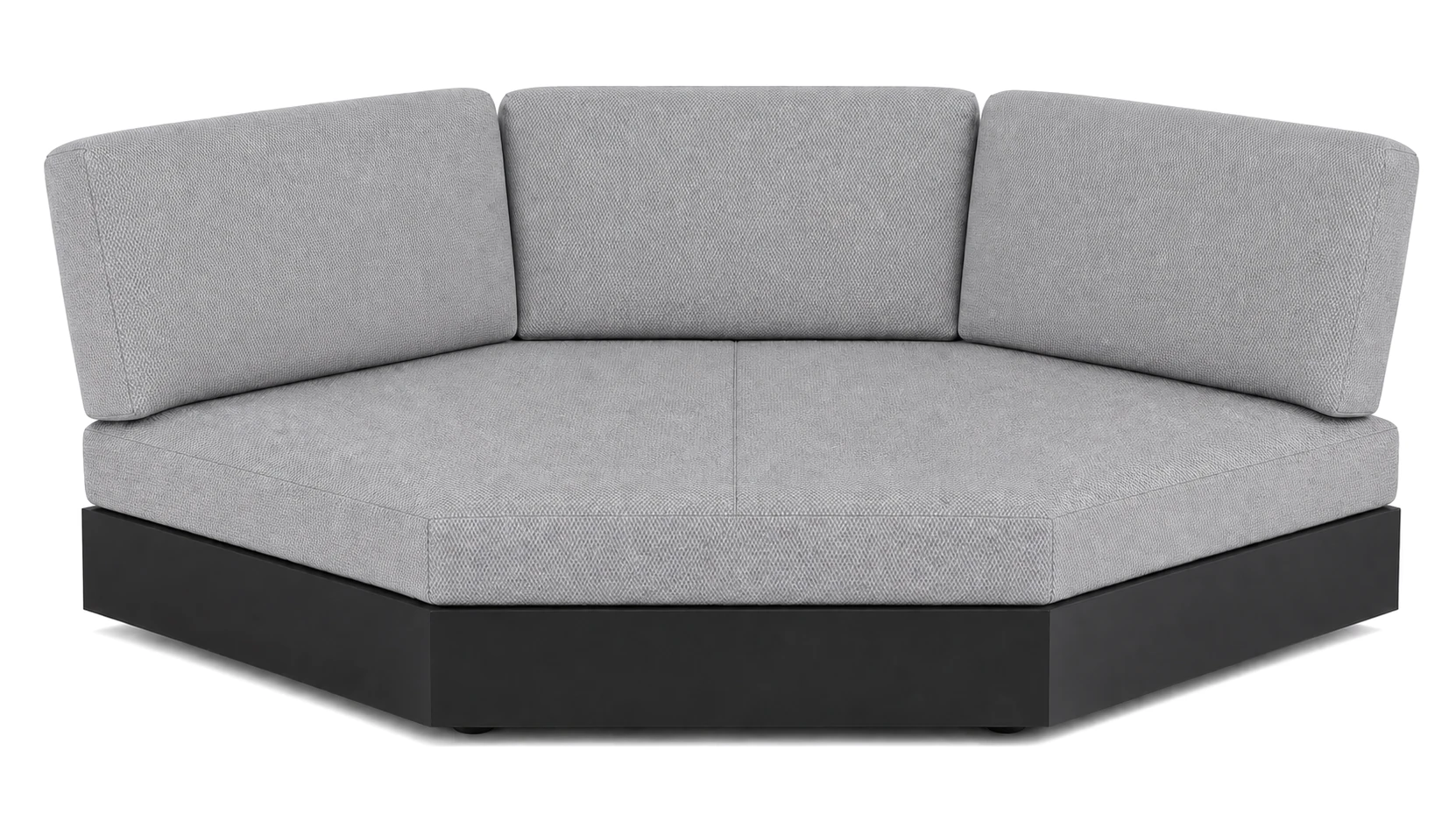 Bari Lounge Ecke grau/Sunbrella® lopi ash R043