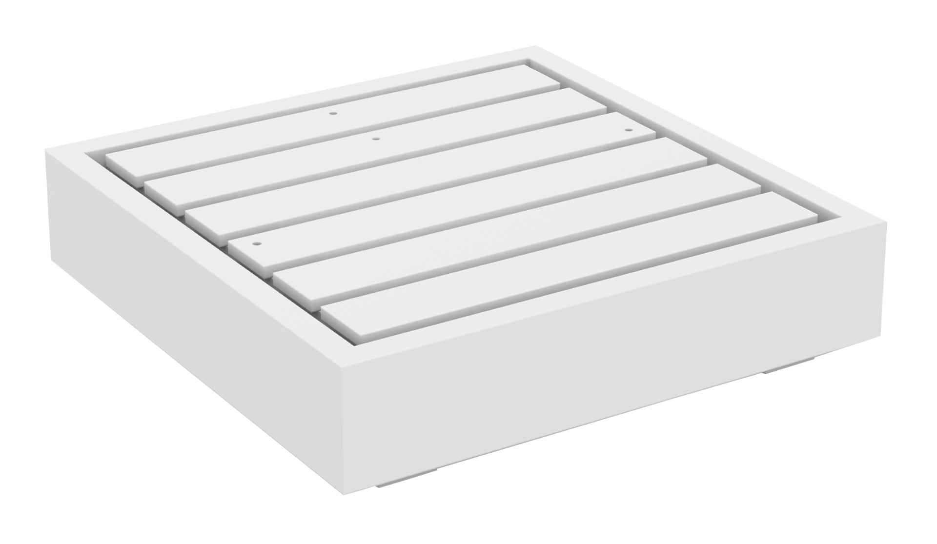 Bari 1-Sitzer Lounge Basismodul, weiß