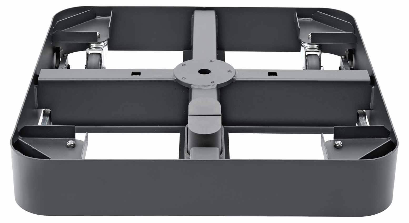 Rollensockelrahmen M4 120kg, Stahl verzinkt, anthrazit, ohne Decorplatte