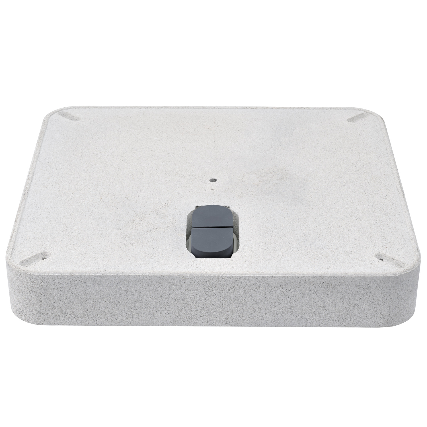 Rollensockel Z 55kg, 65x65x11cm, Beton hell, ohne Decorplatten