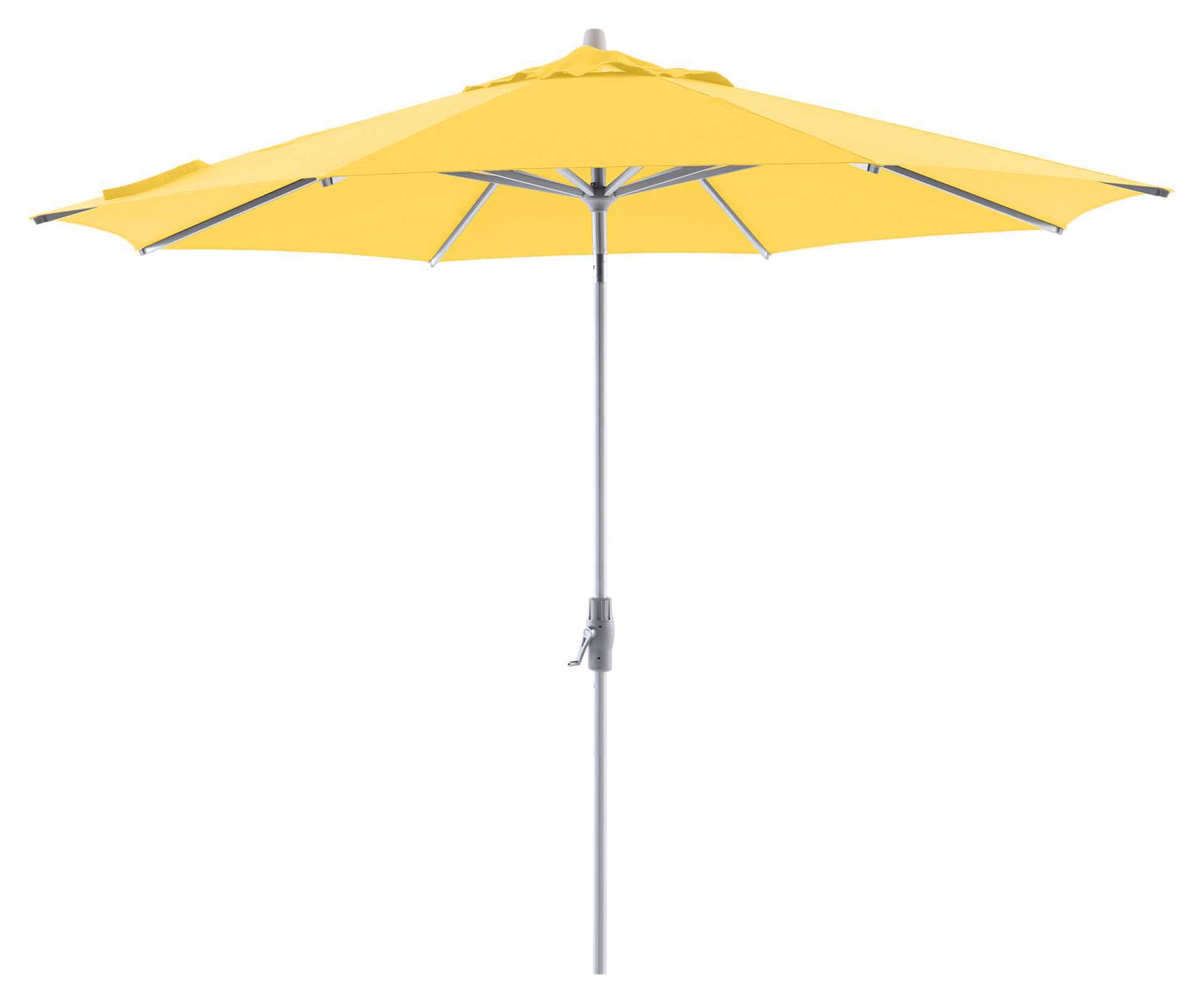 Comfort Uno Select V1 Sonnenschirm 300cm rund, eloxiert/lemon