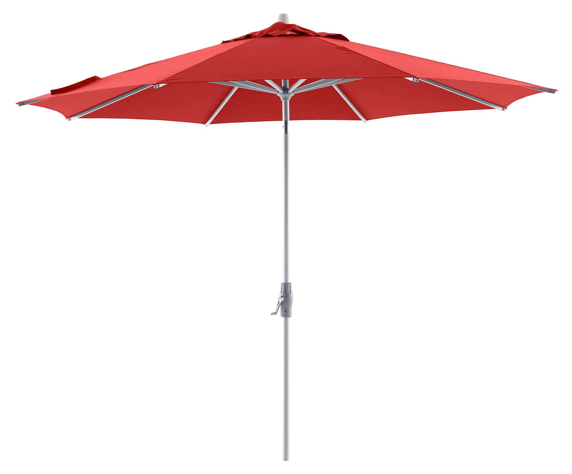 Comfort Uno Select V1 Sonnenschirm 300cm rund, eloxiert/red