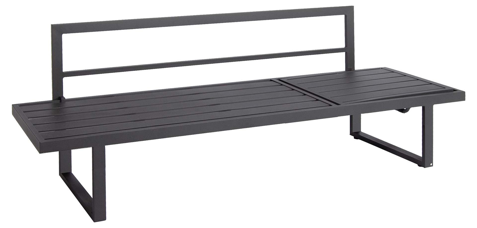 Rao Dining Multifunktionsliege mit Rückenlehne, Höhe 36cm, Aluminium