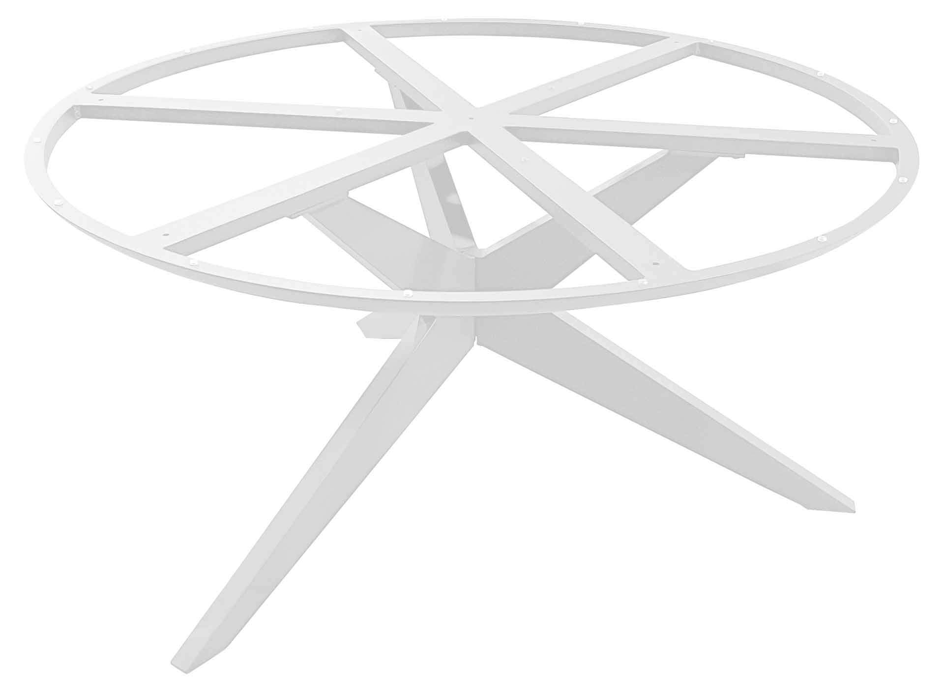 Yate Tischgestell 142cm für Platten 150cm rund, weiß
