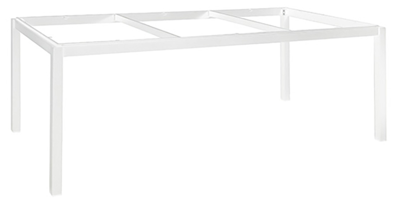 Lugo Tischgestell 220x100cm rechteckig, weiß